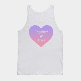 Together Apart Heart (purple/pink) Tank Top